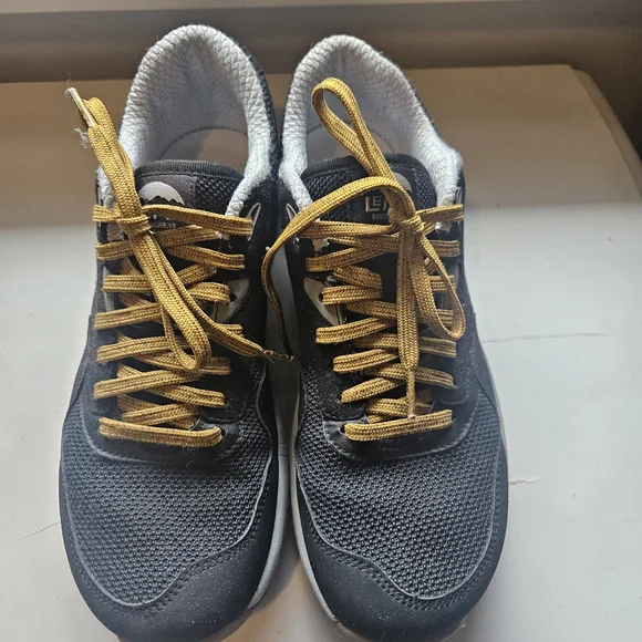 Men's Black and Gold Sneakers by IEMS - Picture 2 of 5